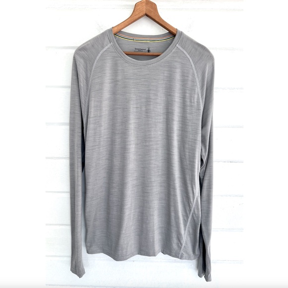 SMARTWOOL Merino 150 Crew Neck Base Layer in Light Gray - L - Picture 2 of 8